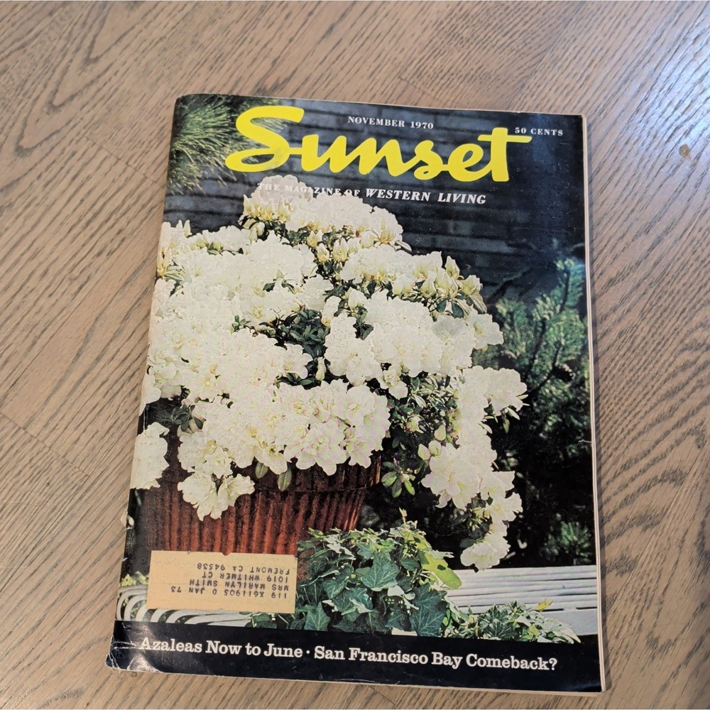 Vintage Sunset Magazine NOVEMBER 1970 - Mid Century Design Travel MCM 70's Style